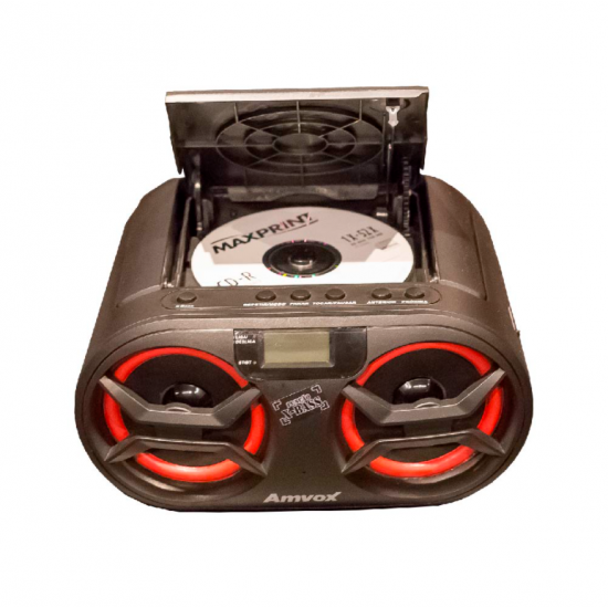 Rádio Portátil Boombox Amvox Bluetooth - FM - AMC-595 NEW 15W RMS Bivolt 