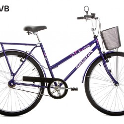 Bicicleta Houston Aro 26 Onix com Bagageiro e Cesto Bicicleta Houston Aro 26 Onix com Bagageiro e Cesto