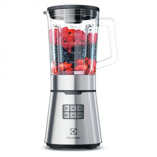 LIQUIDIFICADOR ELECTROLUX EXPRESSIONIST COM 5 PROGRAMAS - COPO DE VIDRO - COR INOX - 127V/900W	