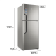 Geladeira Electrolux Top Freezer Frost Free Duplex 431L TF55S Platinum