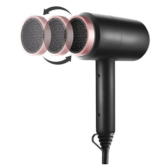 Secador de Cabelo Mondial Black Rose Compact Turbo 1900W