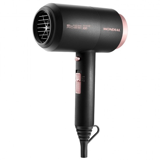 Secador de Cabelo Mondial Black Rose Compact Turbo 1900W