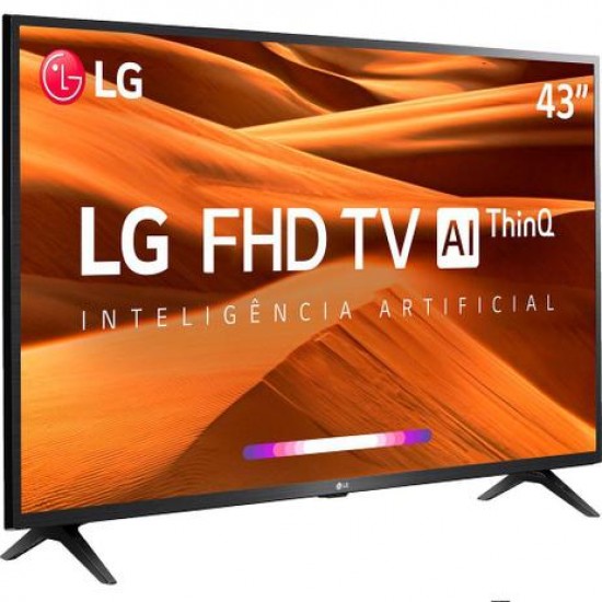 Smart TV LED 43 Full HD LG, 3 HDMI, 2 USB, Bluetooth, Wi-Fi, Active HDR, ThinQ AI - 43LM631C0SB