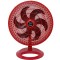 VENTILADOR DE MESA OSCILANTE - 50 CM - GR PP - 6 PÁS - VERMELHO/PRETO