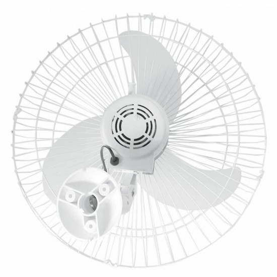 VENTILADOR OSCILANTE DE PAREDE - 60 CM - GR AÇO - 3 PÁS - BRANCO