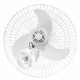 VENTILADOR OSCILANTE DE PAREDE - 60 CM - GR AÇO - 3 PÁS - BRANCO