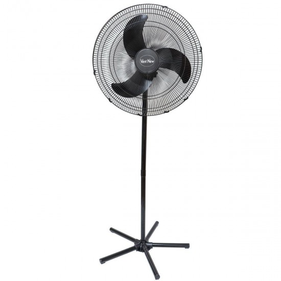 VENTILADOR DE COLUNA OSCILANTE - 60 CM - GR AÇO - 3 PÁS - PRETO