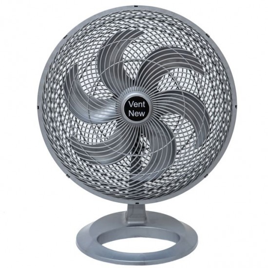 VENTILADOR DE MESA OSCILANTE - 50 CM - GR PP - 6 PÁS - PRATA 