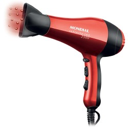 Secador de Cabelo Mondial Infinity Vermelho SC-12 - 127V